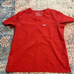 Figs women’s  Short Sleeve Red scrub top